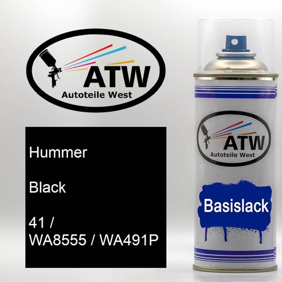 Hummer, Black, 41 / WA8555 / WA491P: 400ml Sprühdose, von ATW Autoteile West.